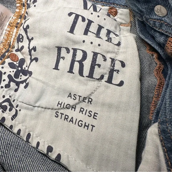 Free People Aster Straight Leg Jeans Sz 27S - Picture 6 of 11